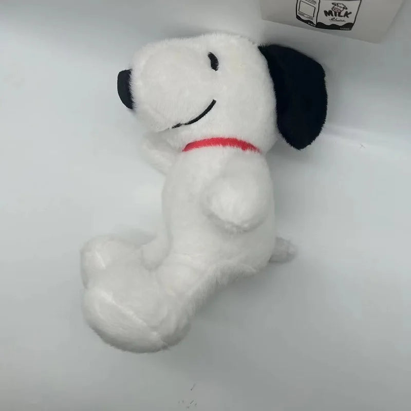 Peluche perrito blanco de 25 cm, de lado