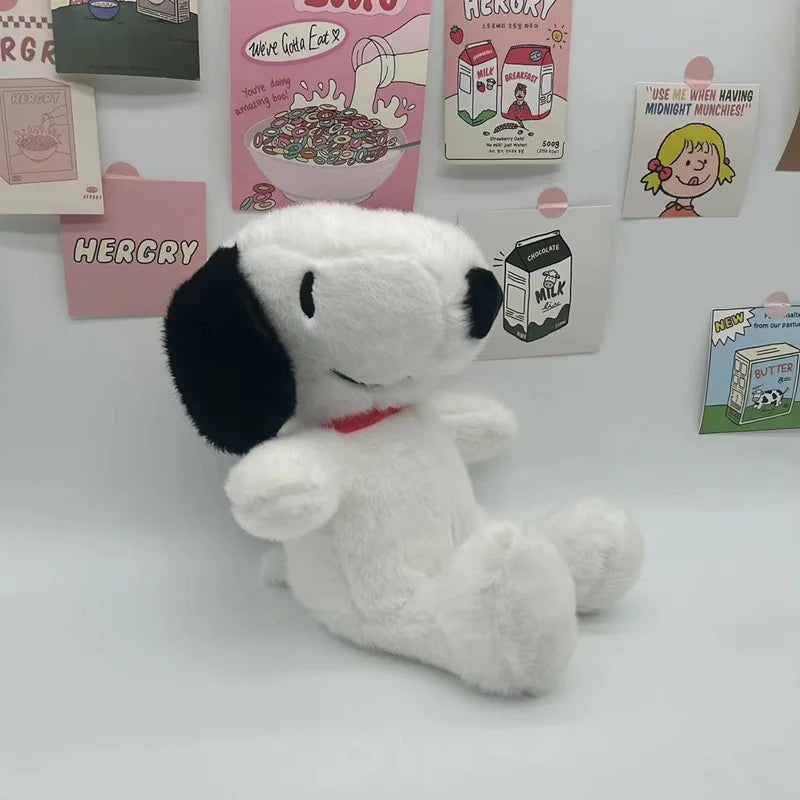 Peluche perrito blanco de 25 cm, de pie