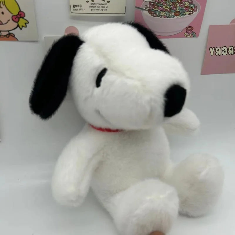 Peluche perrito blanco de 25 cm, vista frontal
