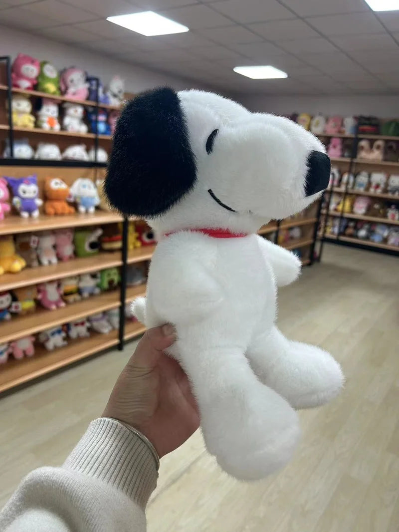 Peluche perrito blanco de 25 cm, sentado