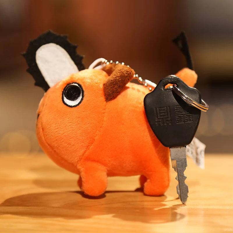 Peluche perrito naranja de 10 cm en versión llavero