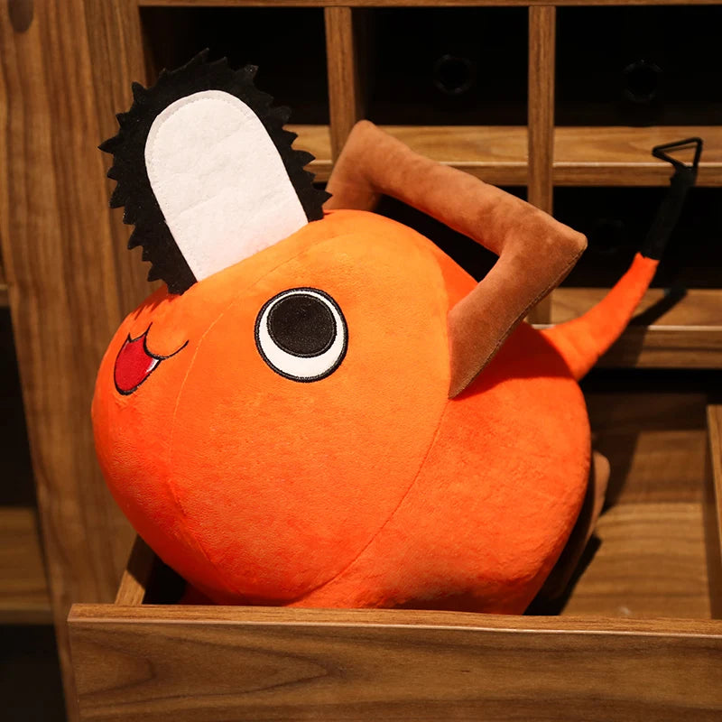 Peluche perrito naranja, vista frontal